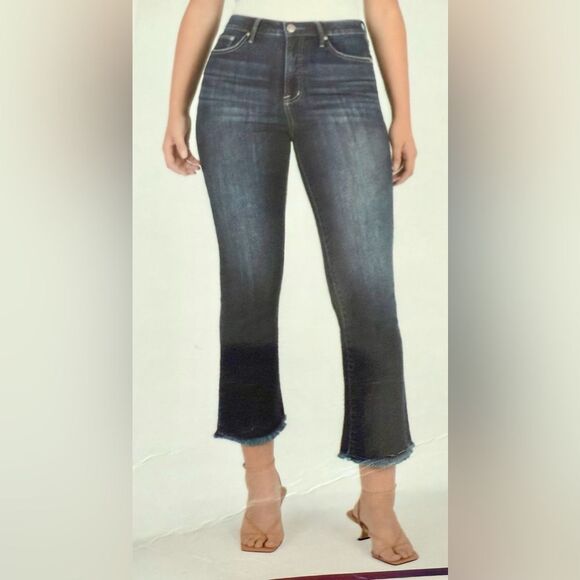 NWT Seven Fashion Jean Kick Flare High Rise in Medium Wash - Size 12 - Picture 4 of 8
